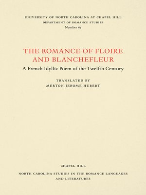 cover image of The Romance of Floire and Blanchefleur
